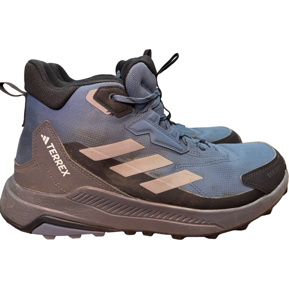 Adidas Terrex Anylander RAIN.RDY Mens Hiking Boots Blue ID5485 Size 9 - Picture 2 of 12